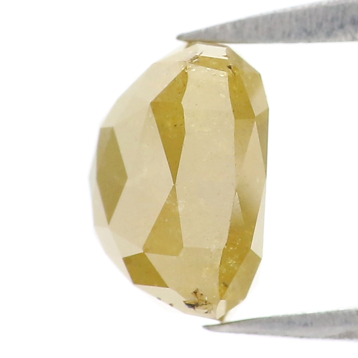 Natural Loose Cushion Yellow Green Color Diamond 2.27 CT 7.00 MM Cushion Shape Rose Cut Diamond L5005