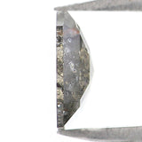 Natural Loose Cushion Salt And Pepper Diamond Black Grey Color 0.60 CT 6.00 MM Cushion Shape Rose Cut Diamond L7457