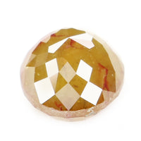 Natural Loose Round Rose Cut Yellow Brown Color Diamond 1.84 CT 6.60 MM Round Rose Cut  Shape Diamond L5280