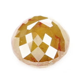 Natural Loose Round Rose Cut Yellow Brown Color Diamond 1.84 CT 6.60 MM Round Rose Cut  Shape Diamond L5280