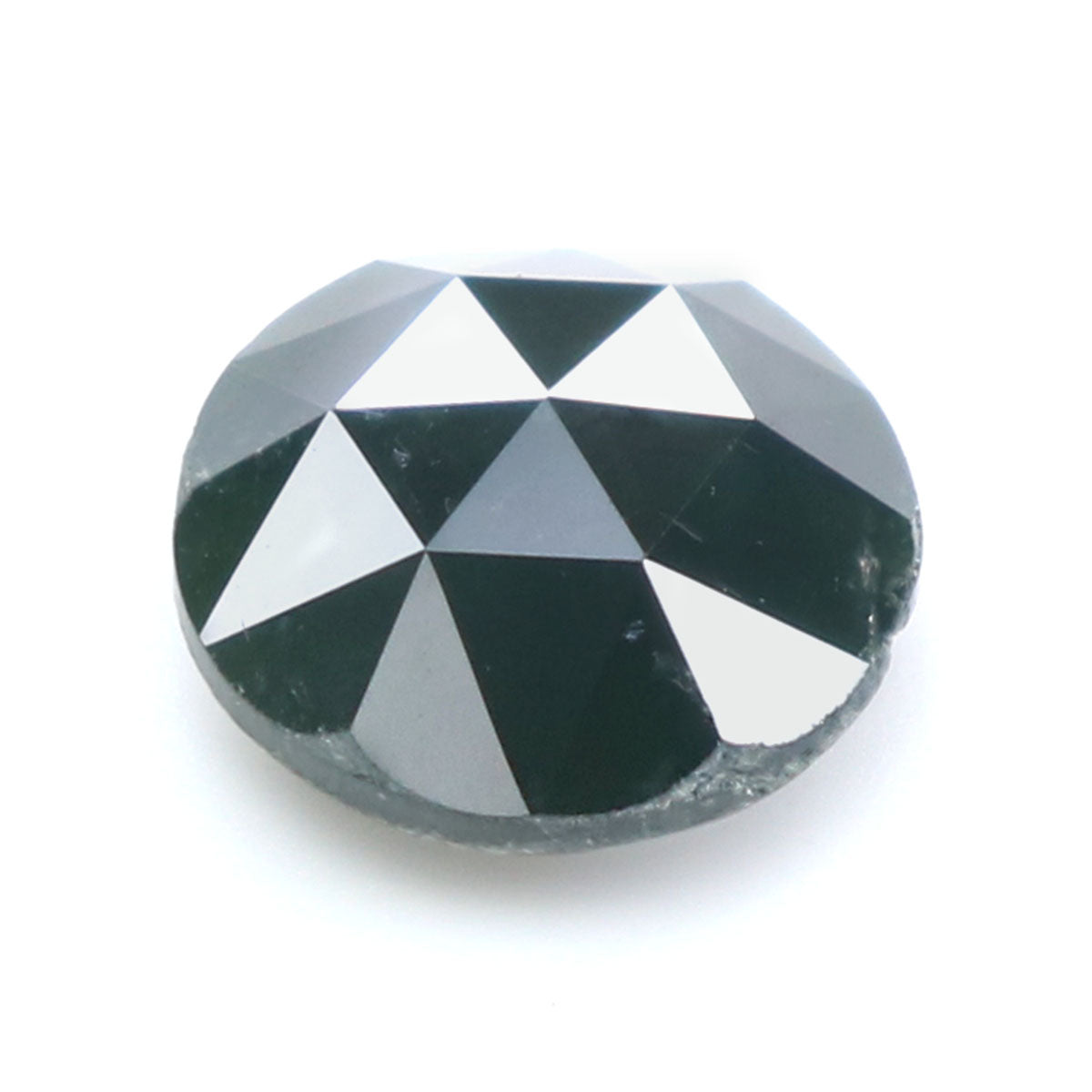 1.41 CT Natural Loose Round Rose Cut Diamond Green Color Round Shape Diamond 6.90 MM Natural Loose Green Color Round Rose Cut Diamond KQ890