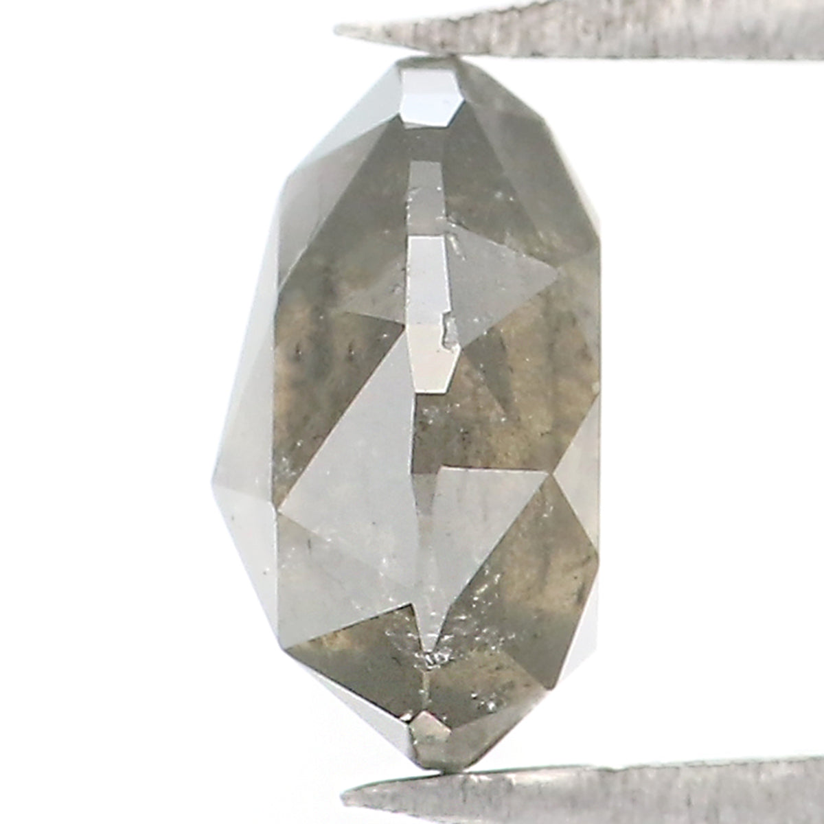 1.00 CT Natural Loose Pear Shape Diamond Grey Color Pear Cut Diamond 6.70 MM Natural Loose Grey Color Diamond Pear Rose Cut Diamond LQ7569