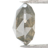 Natural Loose Pear Diamond Grey Color 1.00 CT 6.70 MM Pear Shape Rose Cut Diamond L7569