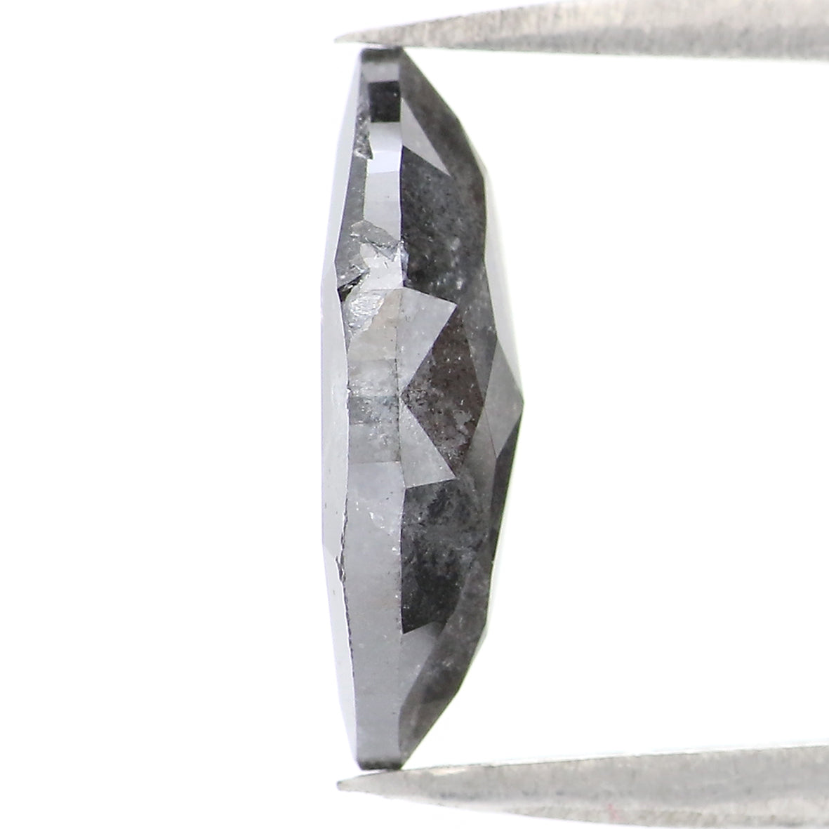 1.81 CT Natural Loose Marquise Shape Diamond Salt And Pepper Marquise Rose Cut Diamond 11.70 MM Black Grey Color Marquise Cut Diamond QL2091