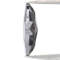 Natural Loose Marquise Salt And Pepper Diamond Black Grey Color 1.81 CT 11.70 MM Marquise Shape Rose Cut Diamond KDL2091