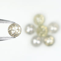 Natural Loose Round Rose Cut Grey Color Diamond 1.44 CT 3.30 MM Round Rose Cut Diamond L1739