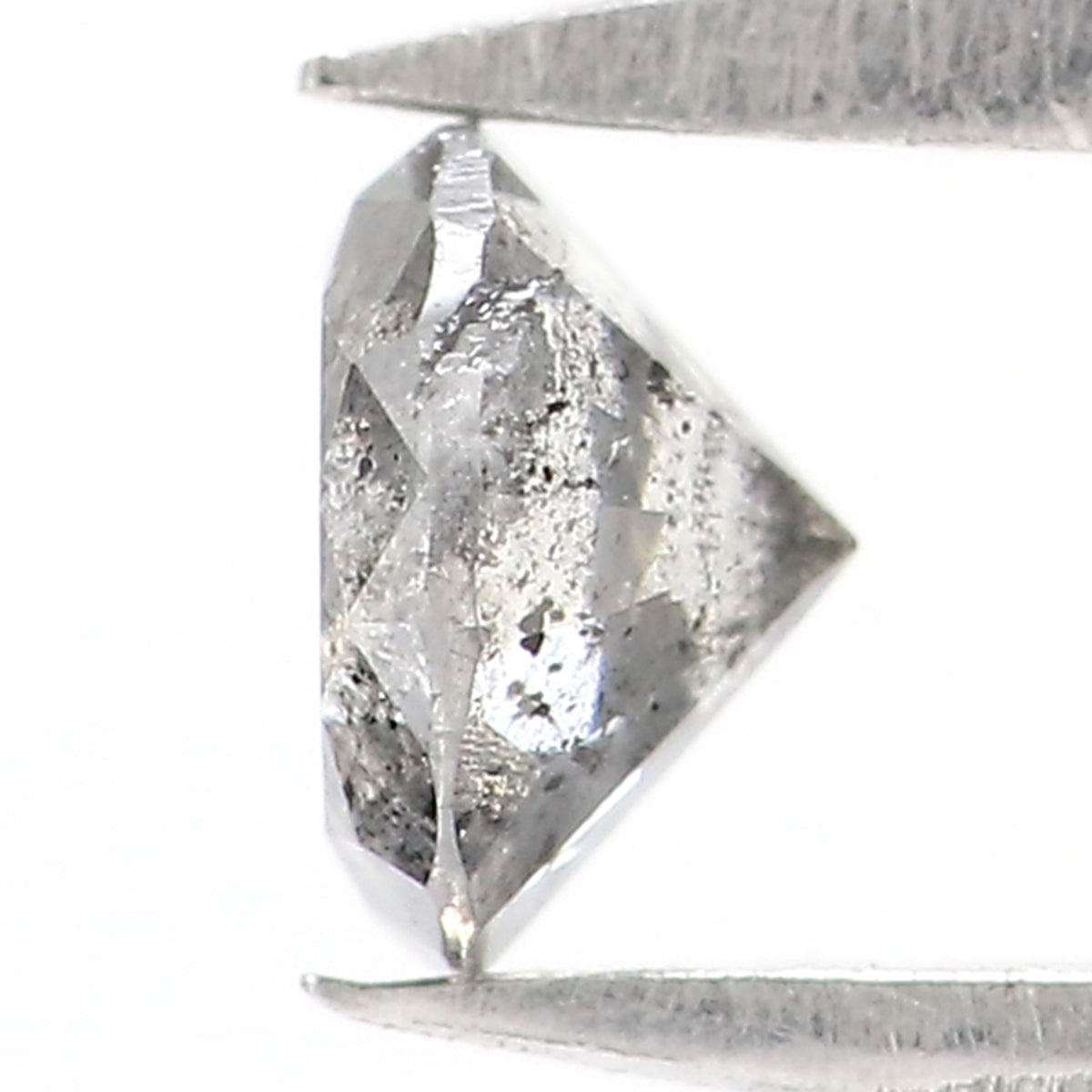0.37 CT Natural Loose Round Shape Diamond Salt And Pepper Round Diamond 4.45 MM Natural Black Gray Color Round Brilliant Cut Diamond LQ2774