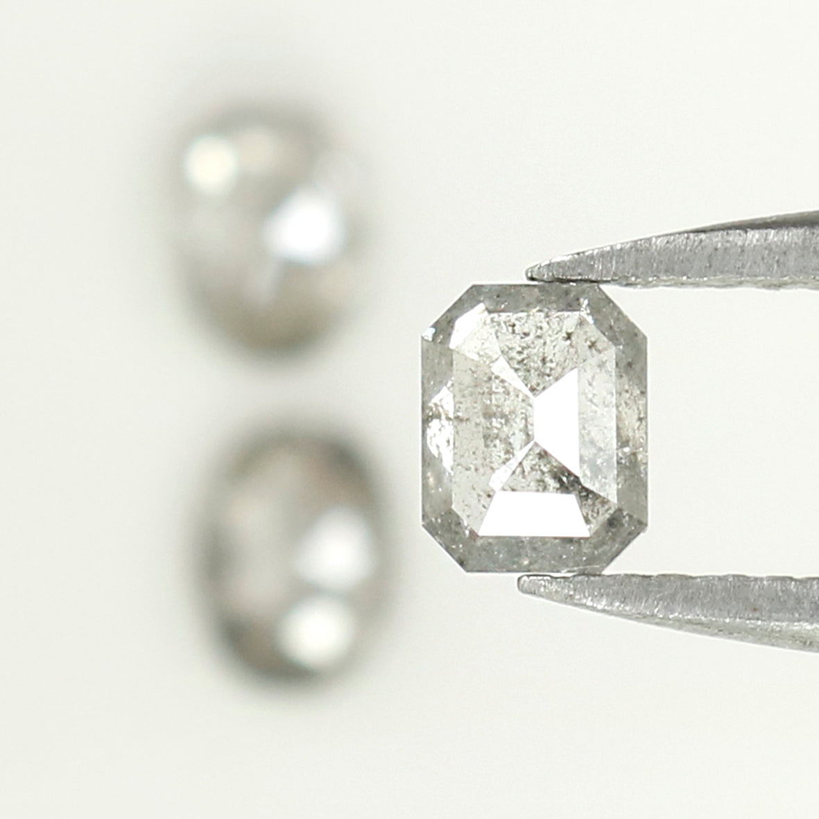 0.85 CT Natural Loose Mix Shape Diamond Salt And Pepper Mix Shape Diamond 4.25 MM Natural Black Grey Color Mix Shape Rose Cut Diamond QL636