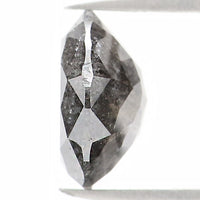 Natural Loose Round Rose Cut Salt And Pepper Diamond Black Grey Color 1.23 CT 6.80 MM Rose Cut Shape Diamond L1167