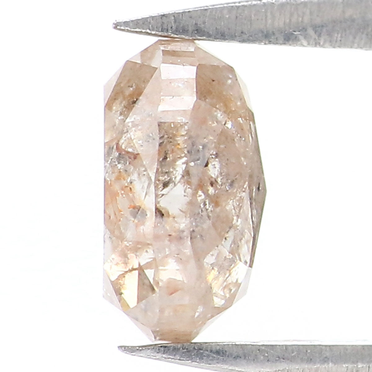 Natural Loose Oval Diamond Light Brown Color 1.21 CT 6.50 MM Oval Rose Cut Shape Diamond L2506