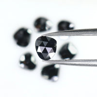 Natural Loose Slice Black Color Diamond 1.55 CT 5.10 MM Slice Shape Rose Cut Diamond L2596