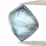 Natural Loose Crystal Rough Blue Color Diamond 0.88 CT 5.55 MM Rough Irregular Cut Diamond KDL2366