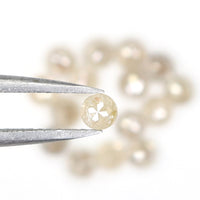 Natural Loose Rose Cut Diamond Grey Color 2.35 CT 2.90 MM Round Rose Cut Shape Diamond L6202