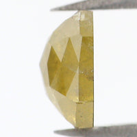 Natural Loose Radiant Diamond Green Yellow Color 0.77 CT 5.60  MM Radiant Shape Rose Cut Diamond KR619