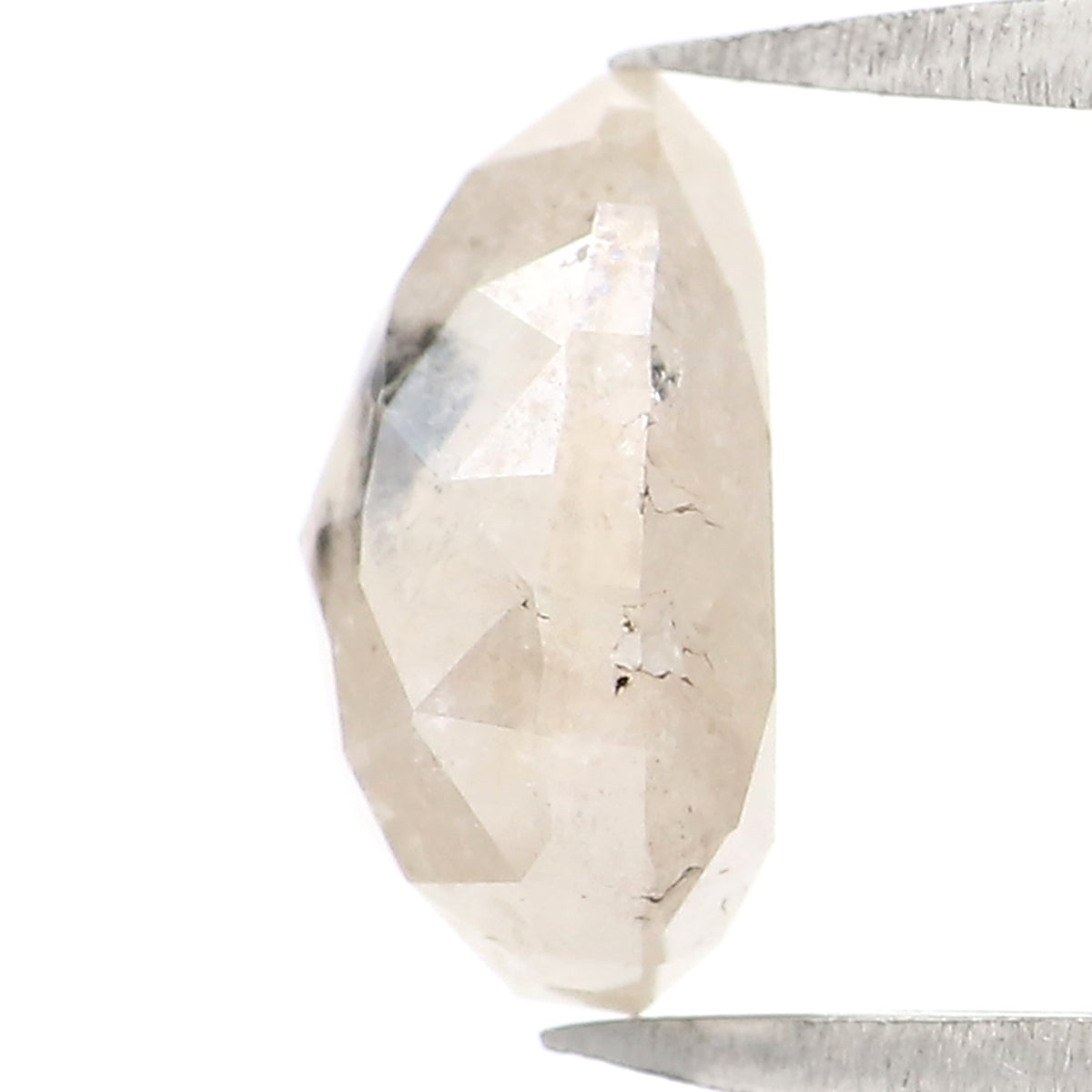 1.68 CT Natural Loose Pear Diamond Grey Color Pear Cut Diamond 7.80 MM Natural Loose Diamond Pear Rose Cut Diamond Pear Shape Diamond QL2119