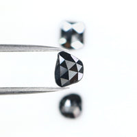 Natural Loose Slice Black Color Diamond 1.60 CT 7.56 MM Slice Shape Rose Cut Diamond L2670