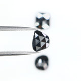 Natural Loose Slice Black Color Diamond 1.60 CT 7.56 MM Slice Shape Rose Cut Diamond L2670