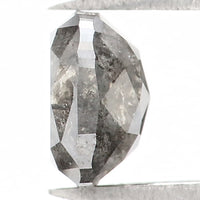 Natural Loose Cushion Salt And Pepper Diamond Black Grey Color 1.08 CT 5.80 MM Cushion Shape Rose Cut Diamond L1291