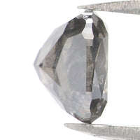 Natural Loose Cushion Salt And Pepper Diamond Black Grey Color 1.31 CT 6.05 MM Cushion Shape Rose Cut Diamond KDL1905