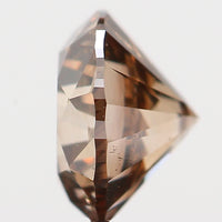 0.28 Ct Natural Loose Diamond, Orange Diamond, Round Diamond, Round Brilliant Cut Diamond, Sparkling Diamond, Rustic Diamond KR2294