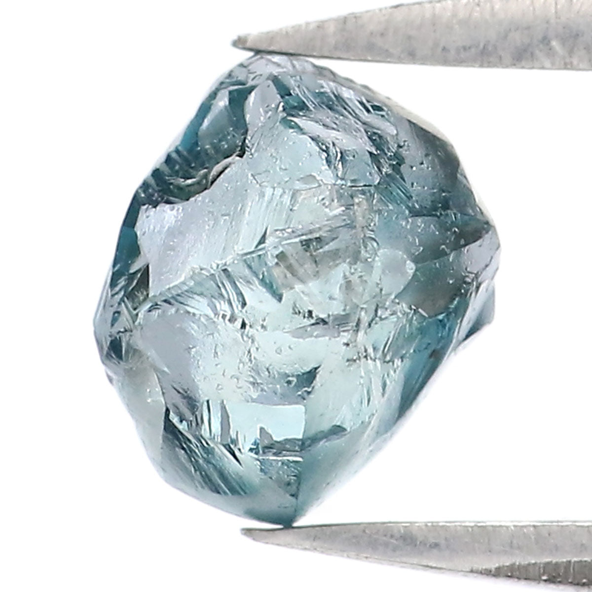 Natural Loose Rough Blue Color Diamond 1.12 CT 6.10 MM Rough Irregular Cut Diamond KDL2319