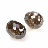 Natural Loose briolette Brown Color Diamond 0.99 CT 4.70 MM Drop Shape Rose Cut Diamond L178