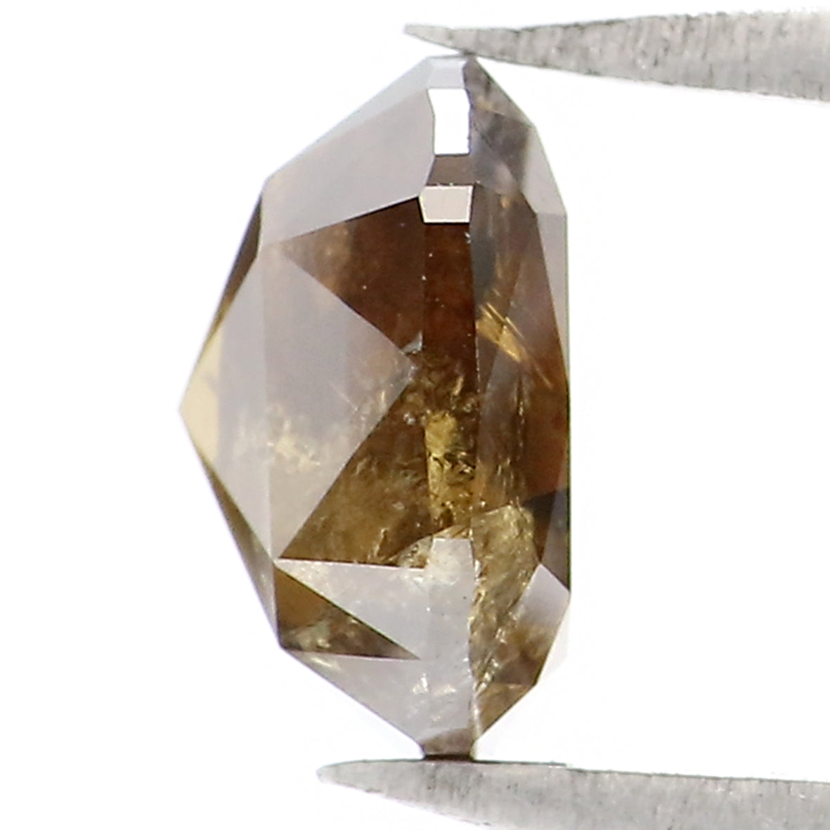 1.42 CT Natural Loose Cushion Shape Diamond Brown Champagne Color Cushion Rose Cut Diamond 6.60 MM Natural Cushion Shape Diamond LQ6162