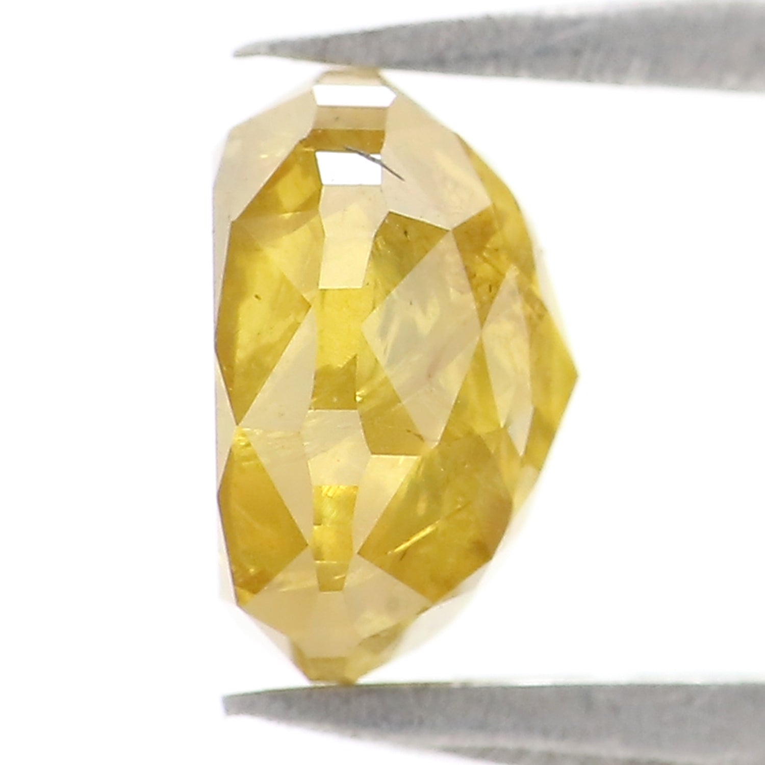 1.73 CT Natural Loose Oval Shape Diamond Yellow Color Oval Cut Diamond 7.20 MM Natural Loose Yellow Diamond Oval Rose Cut Diamond LQ2696