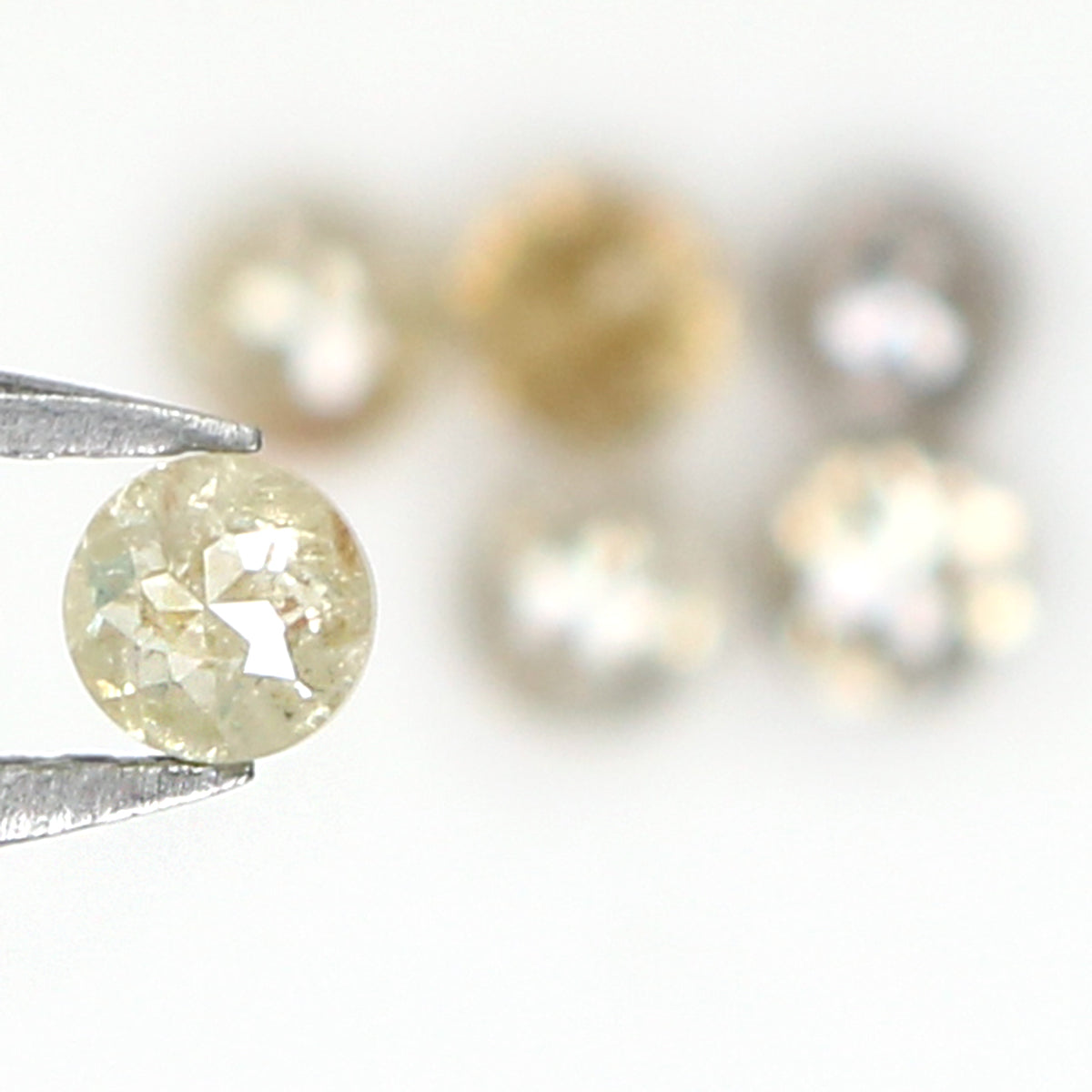Natural Loose Round Rose Cut Grey Color Diamond 1.03 CT 2.90 MM Round Rose Cut Shape Diamond KR167