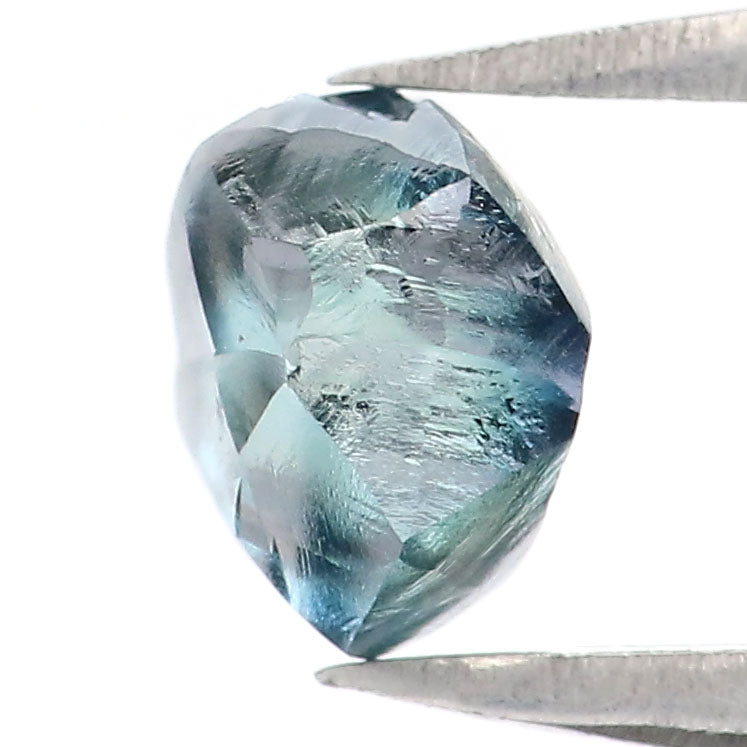 0.98 CT Natural Loose Rough Shape Diamond Blue Color Rough Cut Diamond 5.75 MM Natural Loose Blue Color Rough Irregular Cut Diamond QLB2326