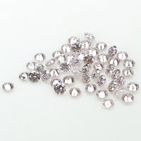 0.70 Ct Natural Loose Diamond, Pink Diamond, Round Diamond, Round Brilliant Cut Diamond, Sparkling Diamond, Rustic Diamond L894
