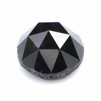Natural Loose Rose Cut Black Grey Color Diamond 1.48 CT 6.50 MM Round Rose Cut Shape Diamond KR909