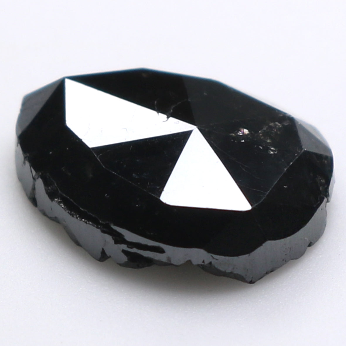 1.89 CT Natural Loose Pear Shape Diamond Black Color Pear Cut Diamond 9.55 MM Natural Loose Black Color Diamond Pear Rose Cut Diamond LQ1730