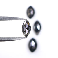 Natural Loose Marquise Black Color Diamond 0.94 CT 5.30 MM Marquise Shape Rose Cut Diamond L1606