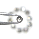 Natural Loose Round Rose Cut Diamond, Salt And Pepper Round Diamond, Natural Loose Diamond, Rose Cut Diamond, 1.26 CT Round Shape L2775
