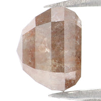 Natural Loose Emerald Shape Brown Grey Color Diamond 2.20 CT 6.70 MM Emerald Shape Rose Cut Diamond L7711