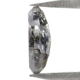 Natural Loose Marquise Salt And Pepper Diamond Black Grey Color 0.39 CT 6.48 MM Marquise Shape Rose Cut Diamond KR2567