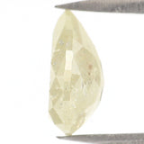 Natural Loose Pear Yellow Color Diamond 1.44 CT 8.30 MM Pear Shape Rose Cut Diamond KDL5188