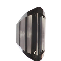 0.59 Ct Natural Loose Diamond, Emerald Cut Diamonds, Grey Black Diamond, Rose Cut Diamond, Rustic Diamond, Polished Diamond KDL9757