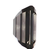 0.59 Ct Natural Loose Diamond, Emerald Cut Diamonds, Grey Black Diamond, Rose Cut Diamond, Rustic Diamond, Polished Diamond KDL9757