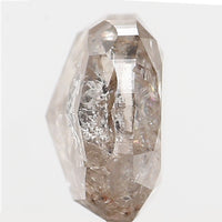 0.69 Ct Natural Loose Diamond, Oval Diamond, Grey Diamond, Yellow Diamond, Antique Diamond, Rustic Diamond, Real Diamond L5970