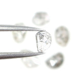 Natural Loose Slice Salt And Pepper Diamond Black Grey Color 1.10 CT 4.90 MM Slice Shape Rose Cut Diamond L2526