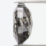1.00 Ct Natural Loose Diamond, Oval Diamond, Black Diamond, Grey Diamond, Salt and Pepper Diamond, Antique Diamond, Real Diamond, KDL761