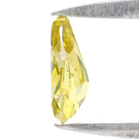 Natural Loose Diamond Pear Greenish Yellow Color SI2 Clarity 5.85 MM 0.40 Ct L6514