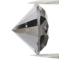 Natural Loose Round Black Color Diamond 3.43 CT 9.00 MM Round Shape Brilliant Cut Diamond KR1999