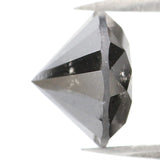 Natural Loose Round Black Color Diamond 3.43 CT 9.00 MM Round Shape Brilliant Cut Diamond KR1999