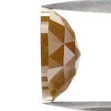 Natural Loose Cushion Diamond Yellow Brown Color 1.55 CT 7.60 MM Cushion Shape Rose Cut Diamond L5351