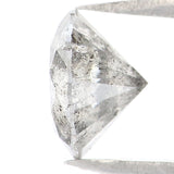 Natural Loose Round Salt And Pepper Diamond Black Grey Color 1.07 CT 6.55 MM Round Brilliant Cut Diamond L9079