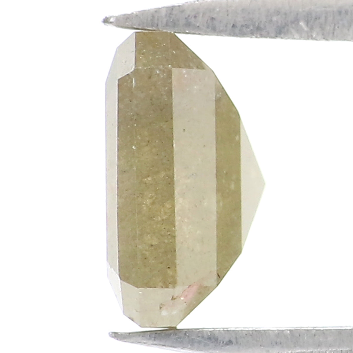 1.47 CT Natural Loose Radiant Shape Diamond Yellow Color Radiant Cut Diamond 6.40 MM Natural Grey Color Radiant Rose Cut Diamond LQ9427
