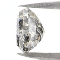 Natural Loose Shield Salt And Pepper Diamond Black Grey Color 1.12 CT 5.62 MM Shield Shape Rose Cut Diamond KDL2593